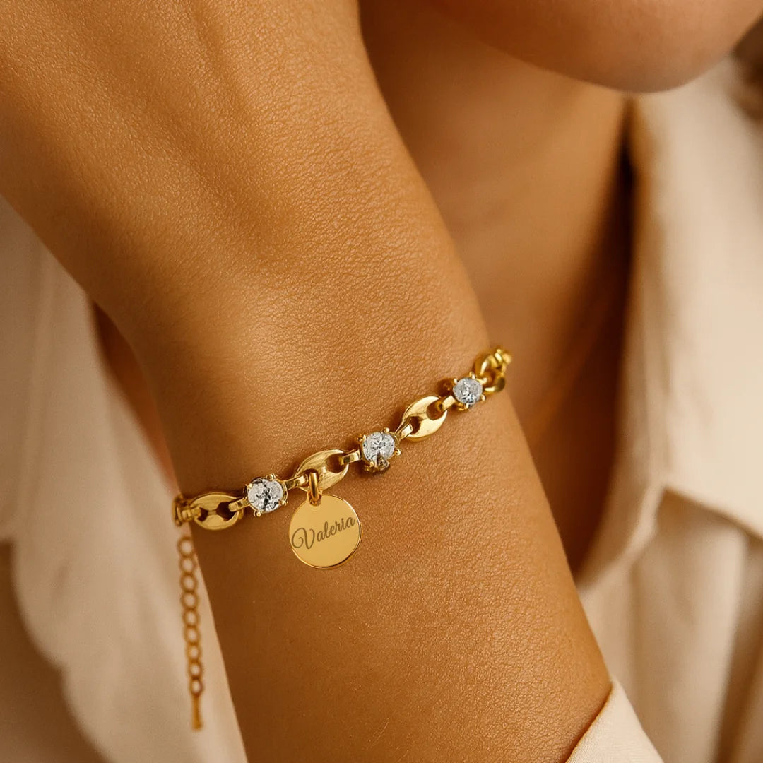 Bracciale elegante con zirconi