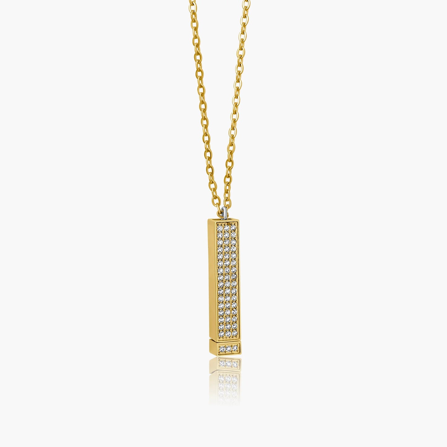 Collana Élora con barra di zirconi – Messaggio segreto