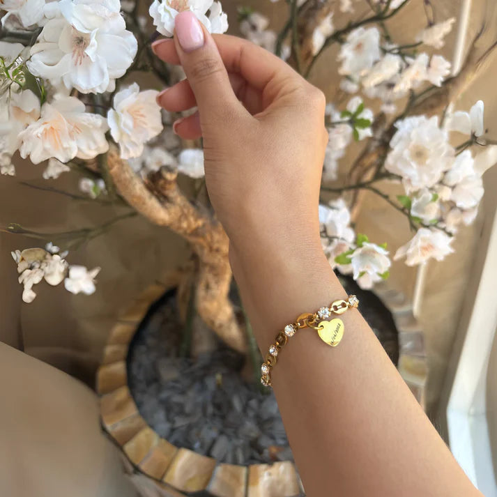 Bracciale elegante con zirconi